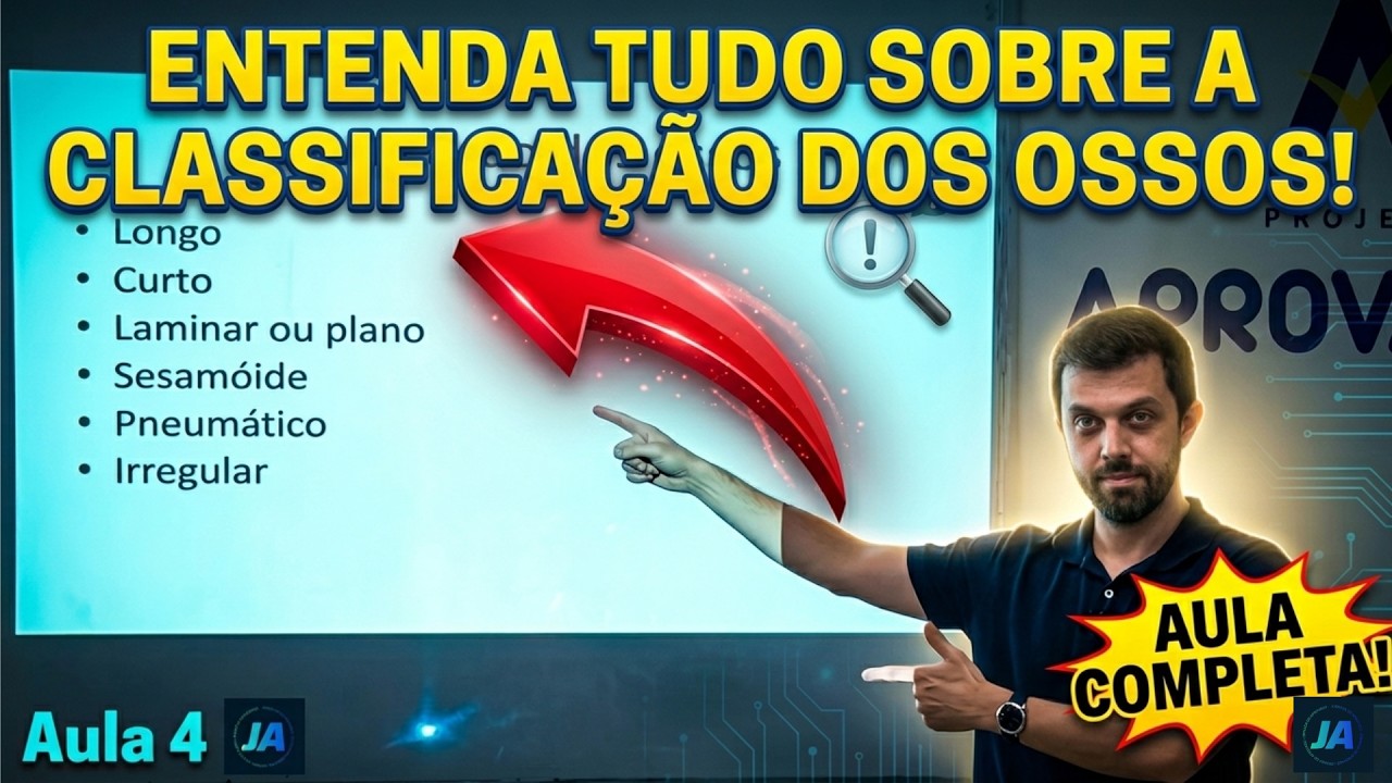 Classificação dos ossos em ANATOMIA HUMANA | AULA 4