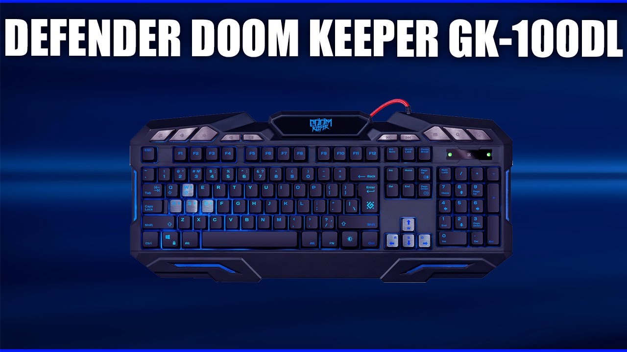 Игровая клавиатура Defender Doom Keeper GK-100DL