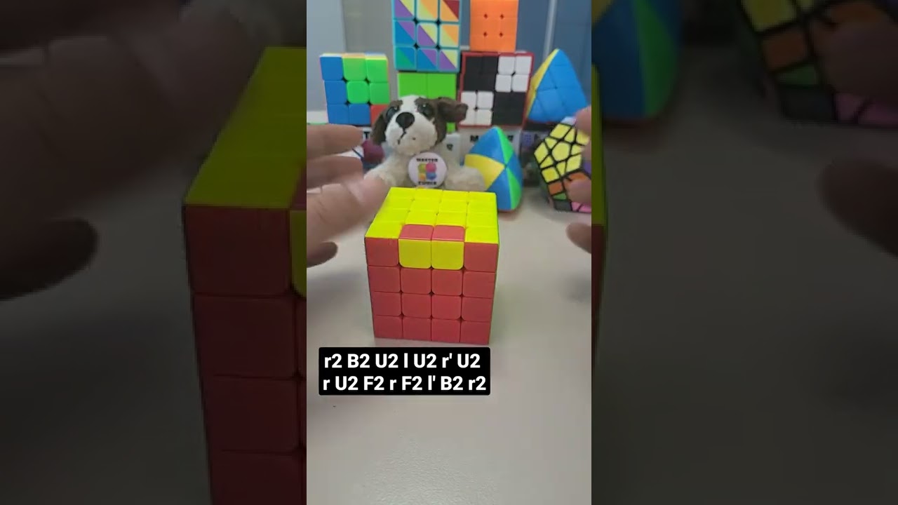 La paridad del cubo 4x4 no se resuelve volteando la arista. Cubos de Rubik.#shorts