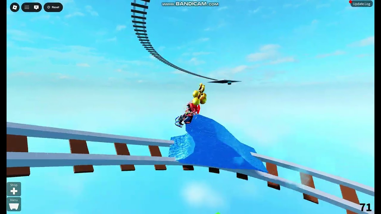 Create a cart ride | Kristopher drop the tsunami off a high place (roblox)