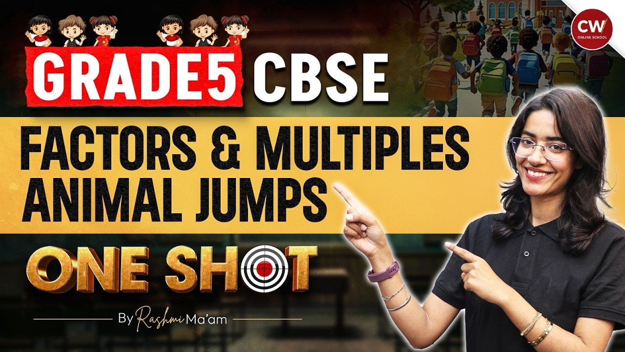 Factors and Multiples One Shot | Class 5 Maths | Animal Jumps | Rashmi Ma'am #class5
