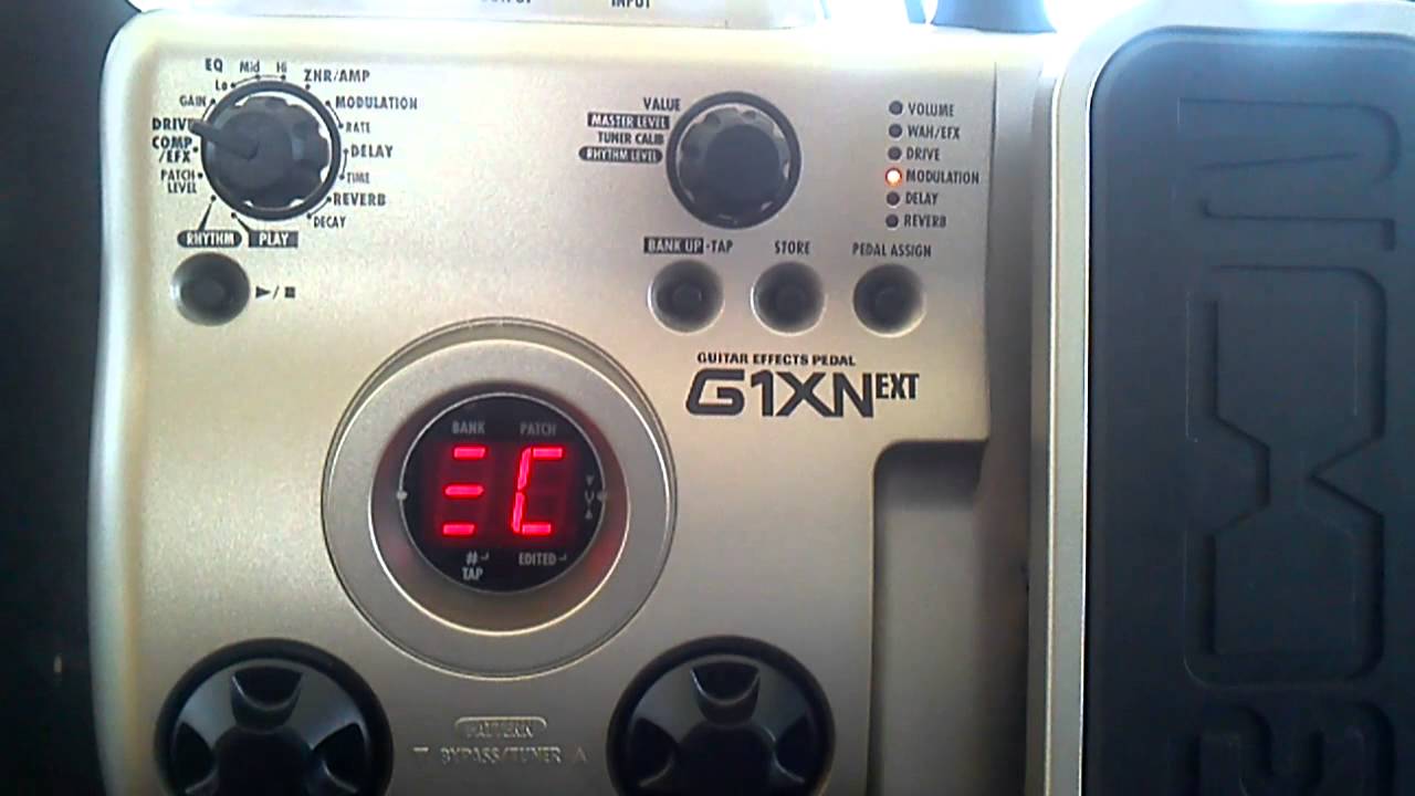 como crear patch wa-wa en pedalera Zoom G1XNext