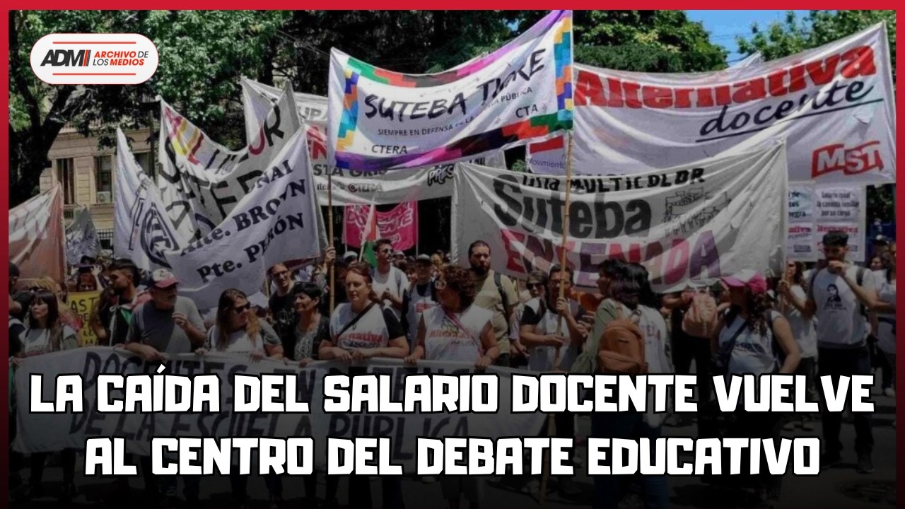 La caída del salario docente vuelve al centro del debate educativo