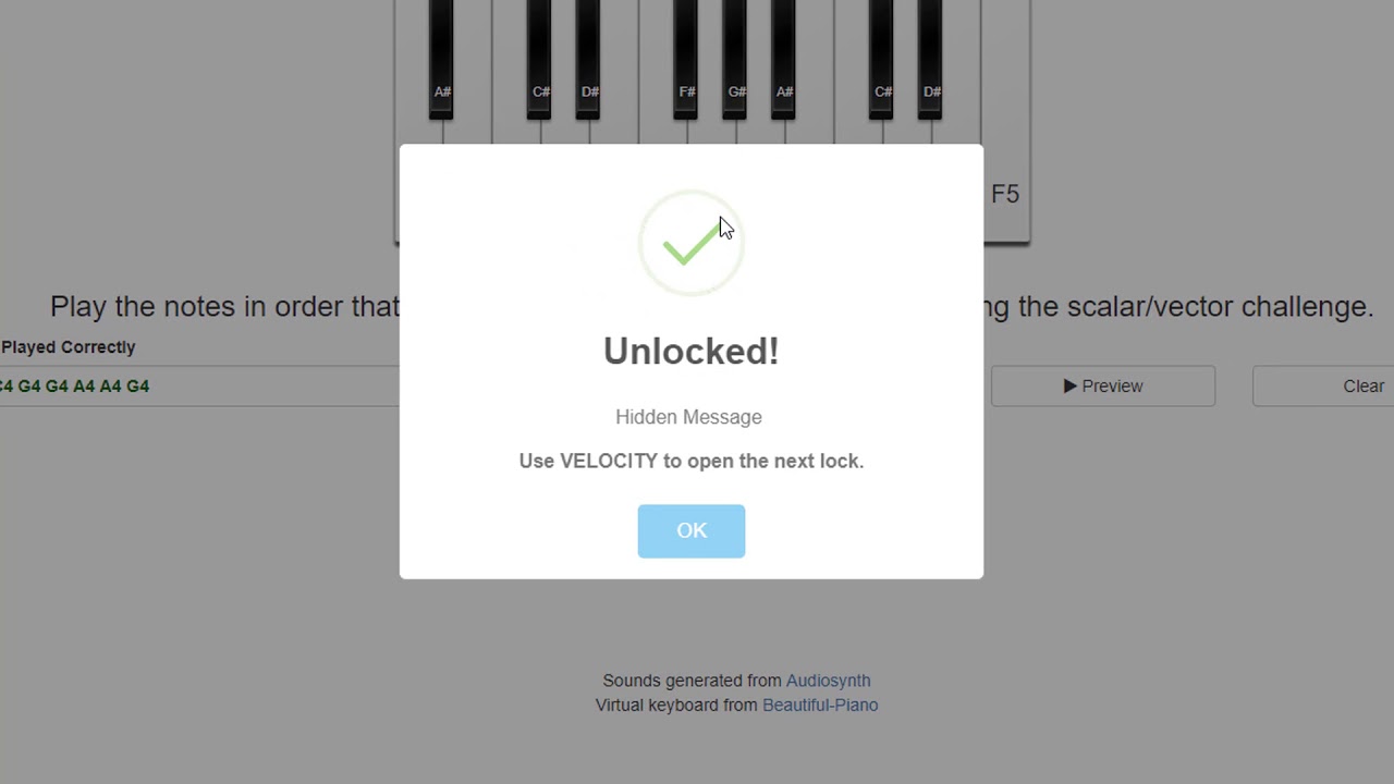 Using Mystery Piano to Create Clues for Digital Breakout Activities