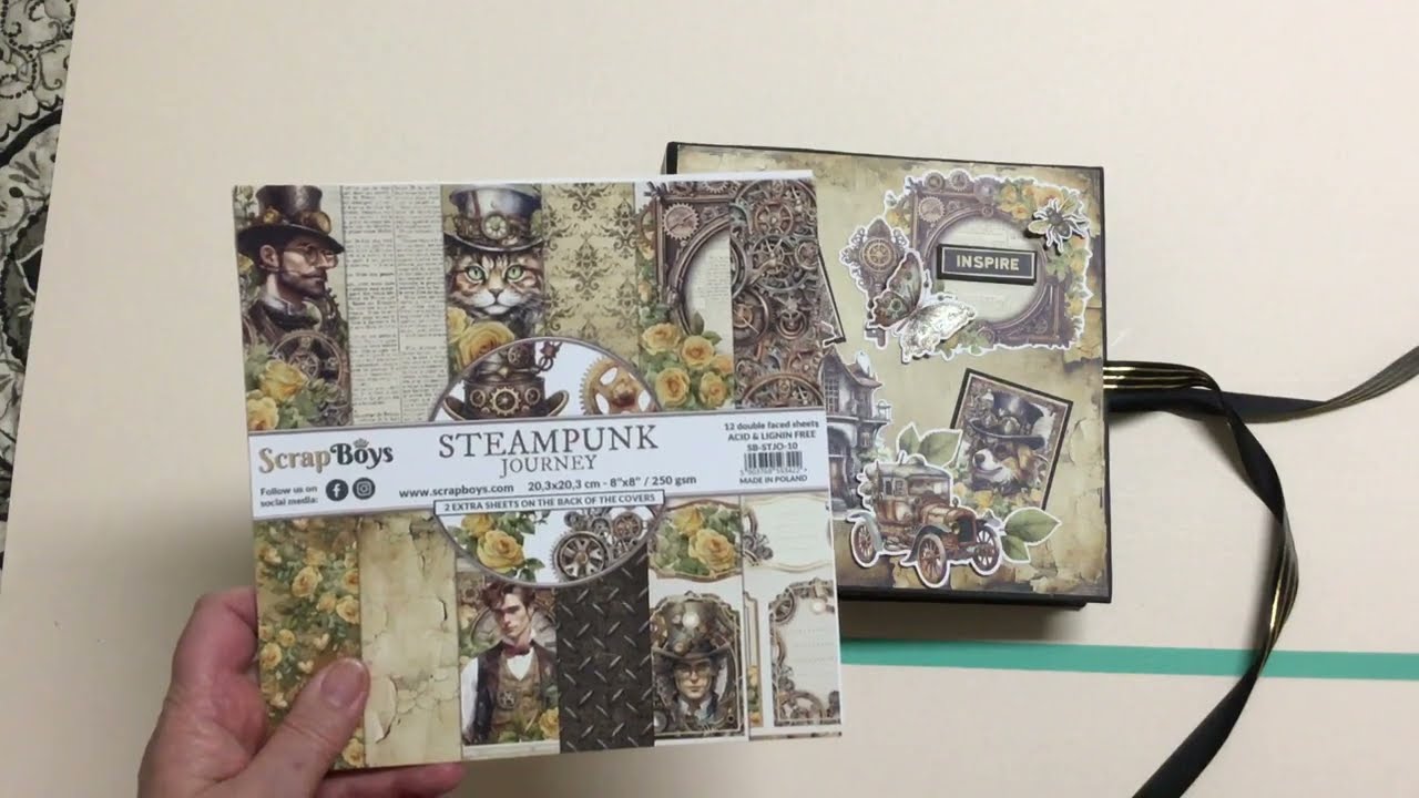 Scrapboys Steampunk Journey mini album- available