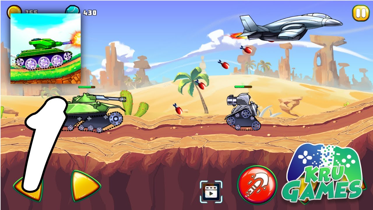 Tank Attack 4 | Танки 2д | Битва Танков Gameplay #1 All Levels (Android, IOS)