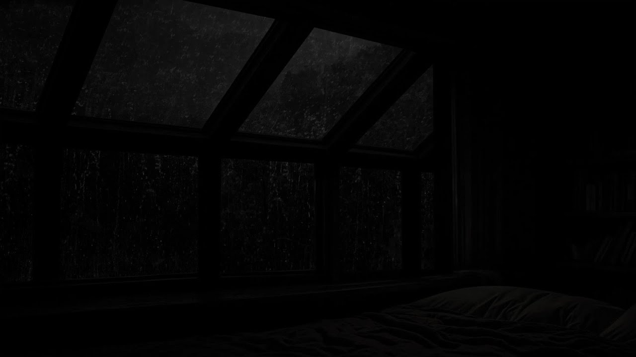 Chuva Silenciosa Batendo na Janela à Noite 🌧️ Afunde em um Sono Profundo e Tranquilo