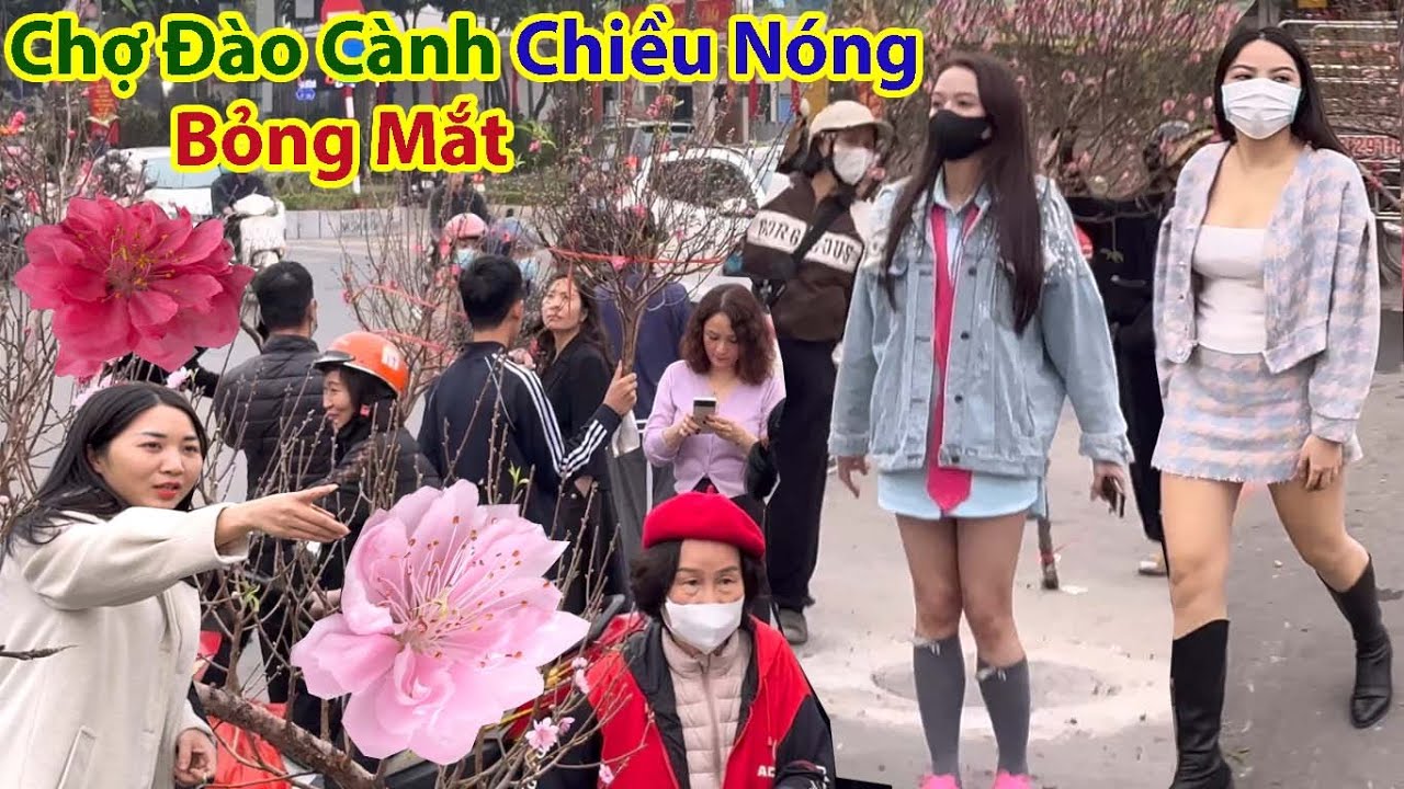 Tết Hà Nội 2025 - Choáng Cảnh Vạn Người Bán Đào Cành 1 Người Mua
