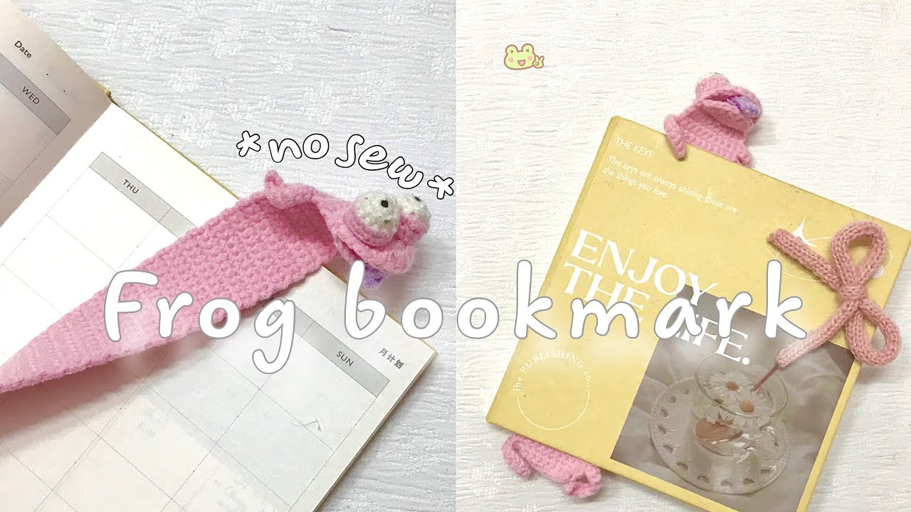 [ENG] cách móc len đánh dấu sách con ếch ₍𝄐⁀̲𝄐₎ | crochet frog bookmark | móc len cho người mới