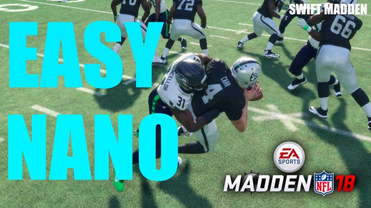 EASY NANO BLITZ MADDEN 18 | UNBLOCKABLE B GAP NANO BLITZ MADDEN 18 | EASIEST NANO BLITZ IN MADDEN 18