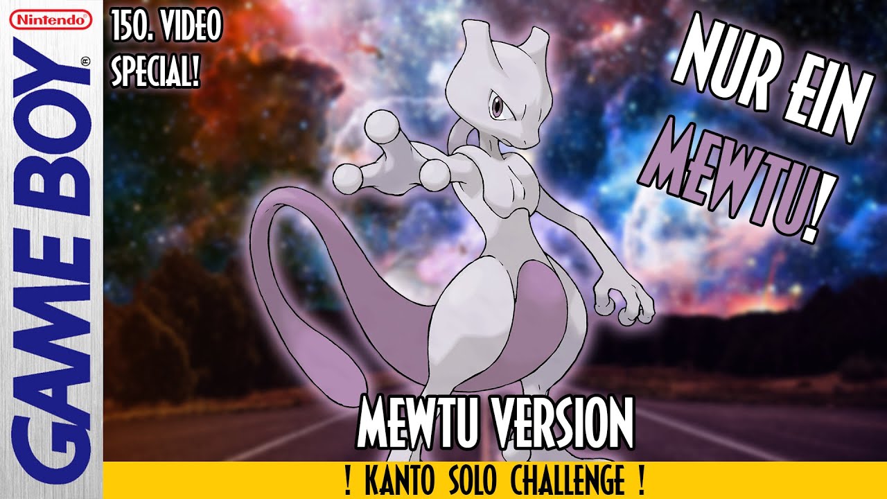 Kann man NUR mit MEWTU Pokemon Blau & Rot durchspielen? (150. VIDEO-SPECIAL!)