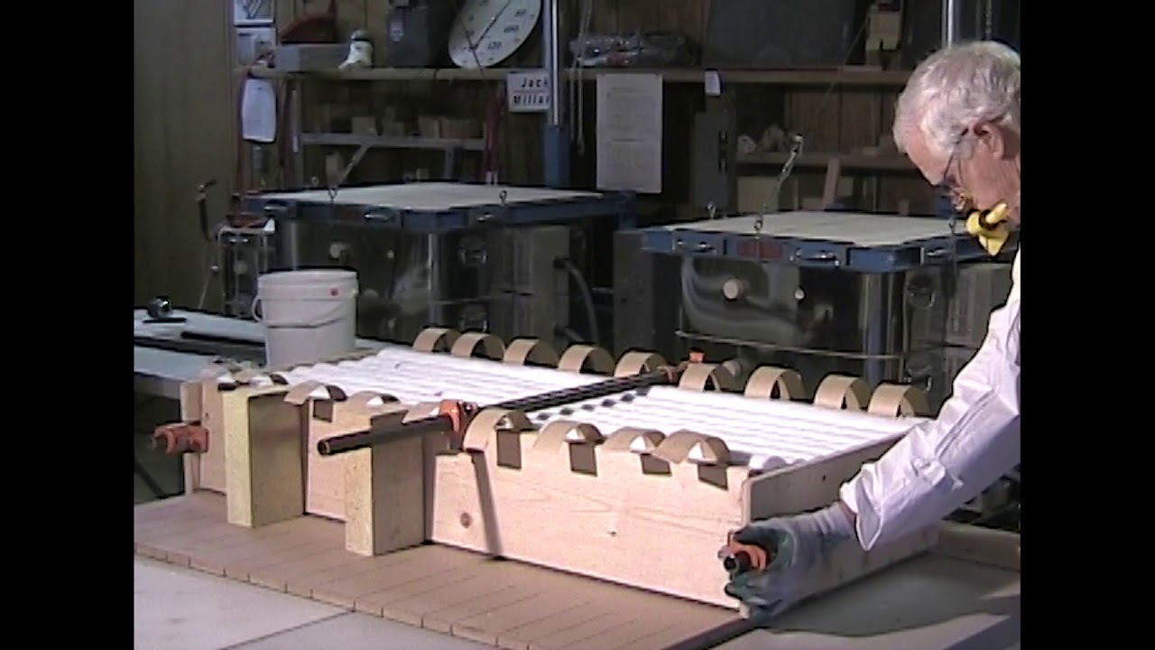 Folding Refractory Fiber Modules for Kiln
