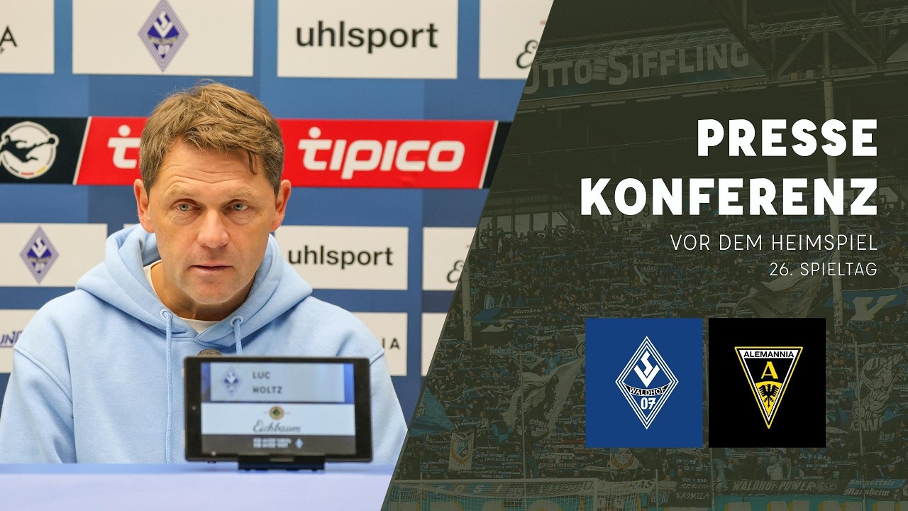 3. Liga | 26. Spieltag | SV Waldhof - Alemannia Aachen | Pressekonferenz vor dem Spiel