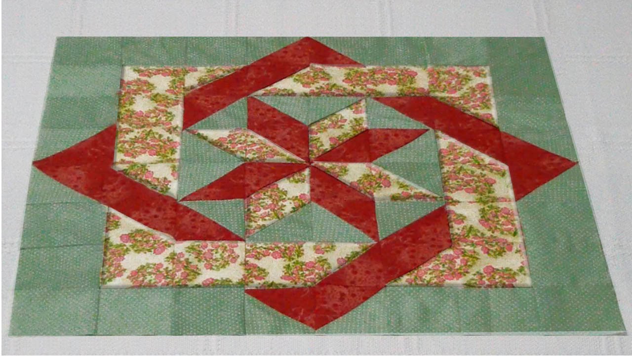 Patchwork: Bloco Quadrados Entrelaçados | Má Patchwork