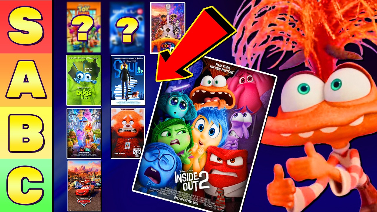 Every Pixar Movie Ranked: Worst to Best (TIER LIST!)