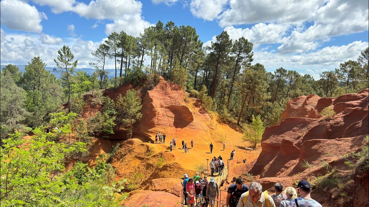 🇫🇷  Франция. Окровая тропа в Руссийоне. France. Sentier des ocres în Roussillon.