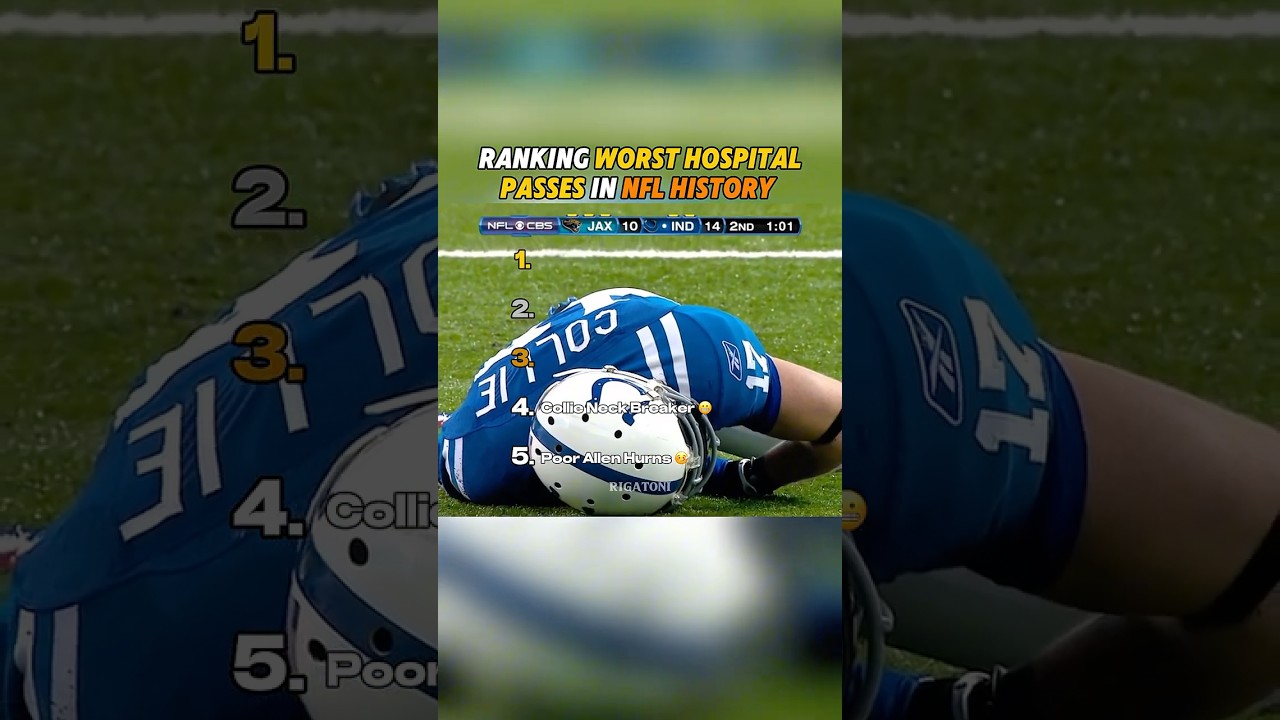 Ranking Worst Hospital Passes in NFL History #ranking #foryou #football #nfl #funny #wow #knockout