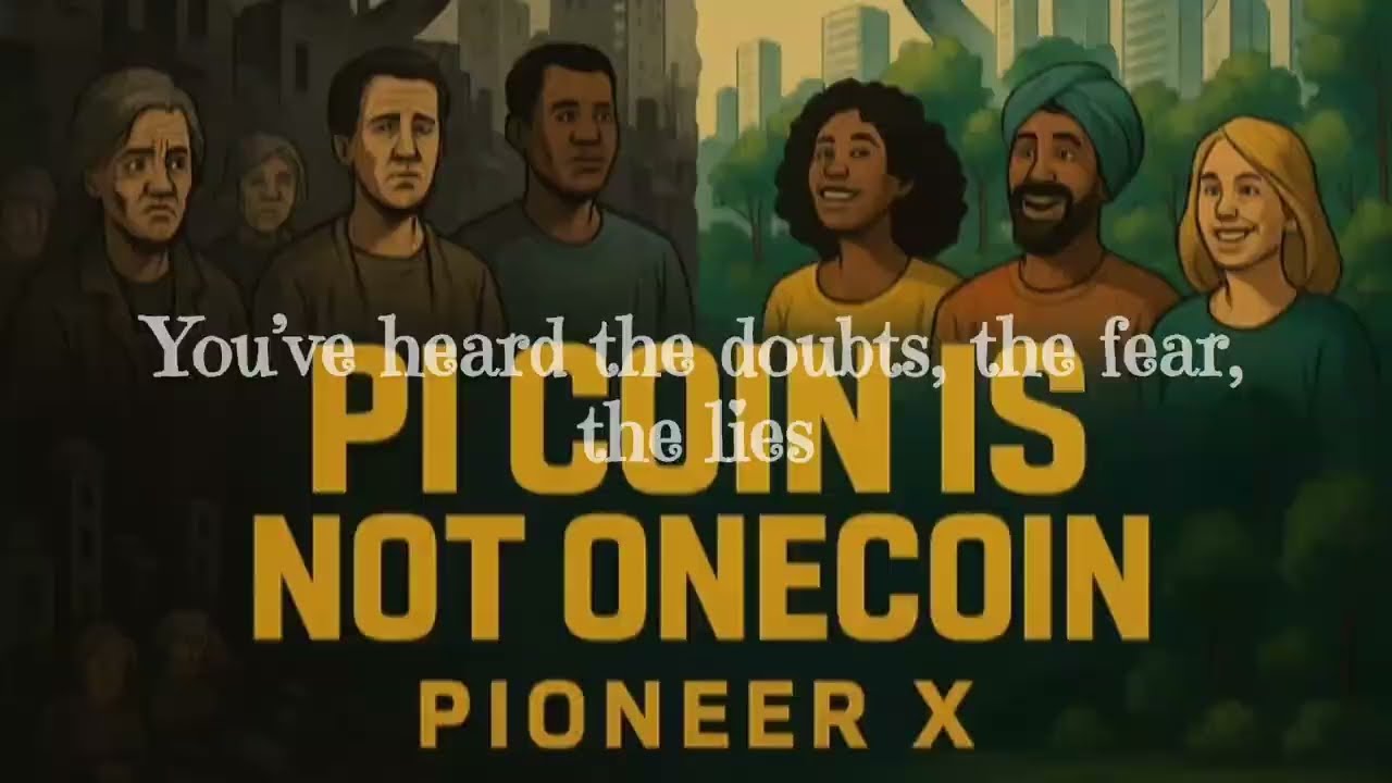 Pi Coin is not OneCoin - Pioneer X [Official Lyric Video]