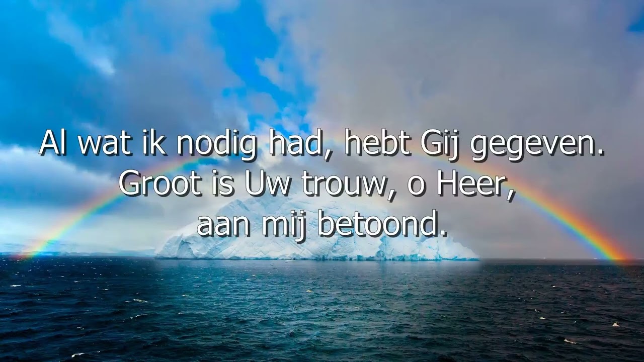 Groot is uw trouw o Heer - Kees Kraayenoord