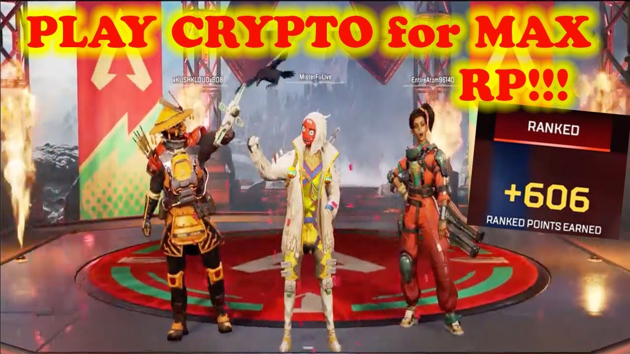 PLAY CRYPTO for MAX RP!!! (RANKED APEX LEGENDS)