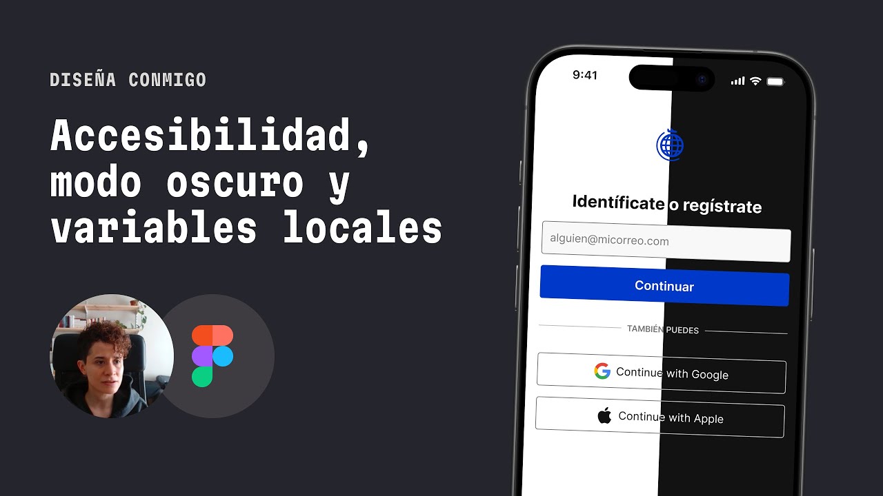 Diseña conmigo: accesibilidad, modo oscuro y variables locales con Figma