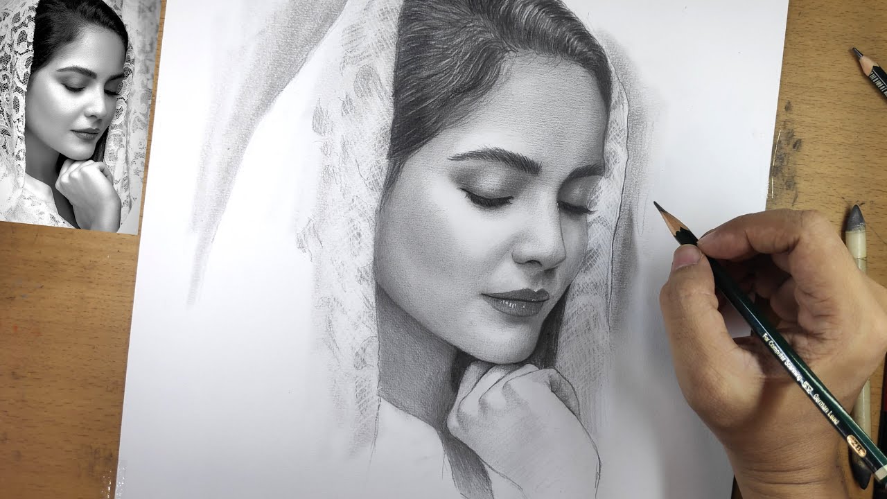 Smooth Blending With Graphite Pencils 2B, 8B