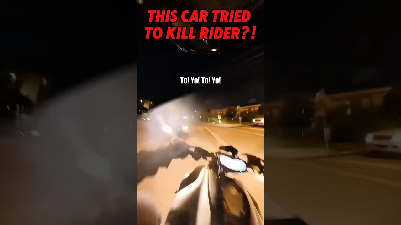 This CAR Tried To KILL Rider!?!? | ​⁠@PuigRides #motorcycle #crash #biker