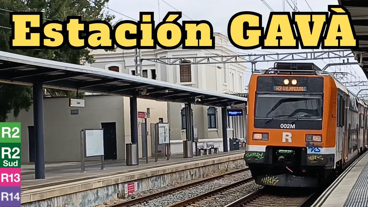 RODALIES RENFE REGIONALES Estación GAVÀ Trenes Civia y Buque 450 y 451