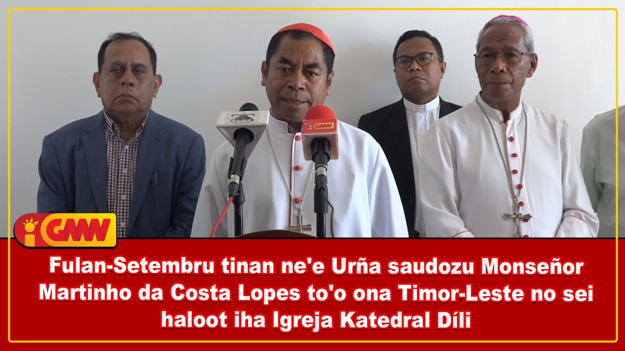 Fulan-Setembru tinan ne'e Urña saudozu Monseñor Martinho da Costa Lopes to'o ona Timor-Leste