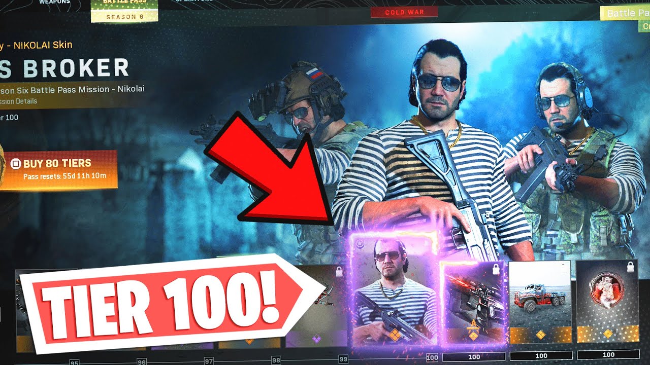 SEASON 6 BATTLE PASS LEVEL 100! Modern Warfare Season 6 Battle Pass Unlock Showcase! (MAX LEVEL)