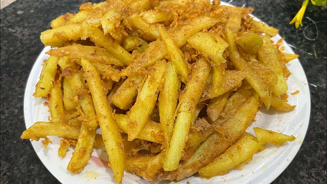 Besan Wali Crispy Chip Recipe | Ramadan Special French Fries Recipe | Potato Chips Recipe 