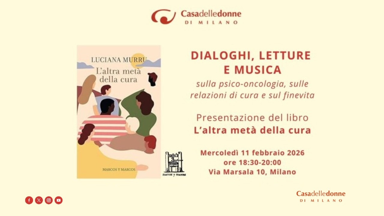 Dialoghi e letture su psico-oncologia, relazioni di cura e fine vita, con Luciana Murru 11-02-2026