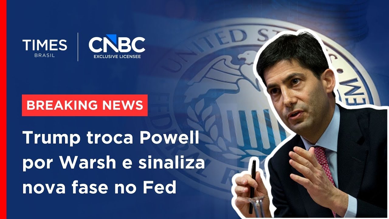 Trump anuncia Kevin Warsh como novo presidente do Federal Reserve | BREAKING NEWS