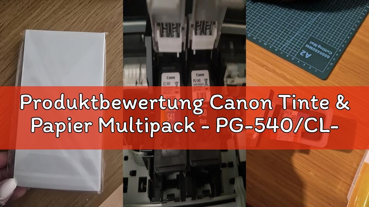 Produktbewertung Canon Tinte & Papier Multipack - PG-540/CL-541 Original Drucker Tintenpatronen 2er-