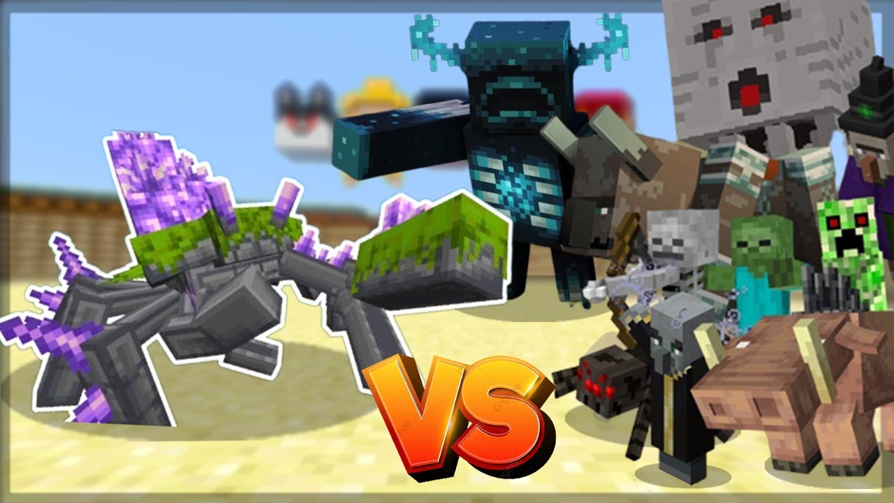 Minecraft: AMETHYST CRAB VS MINECRAFT MOBS ! - BATALHA DE MOBS | 1.19.2