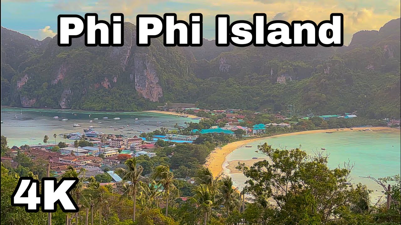 Walking Tour Phi Phi Island | Walk along the beaches and Phi Phi Town| Thailand