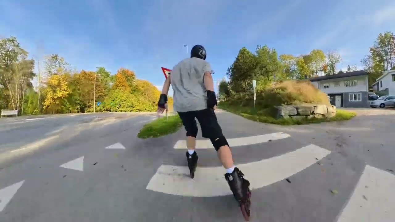 Rollerblading in Porsgrunn Norway