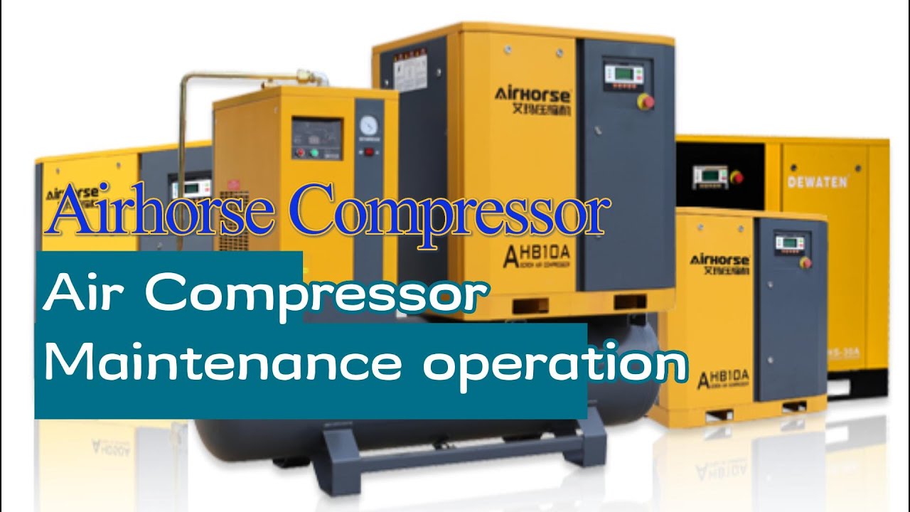 Air Compressor Repair Maintenance operation Airhorse air compressor working review