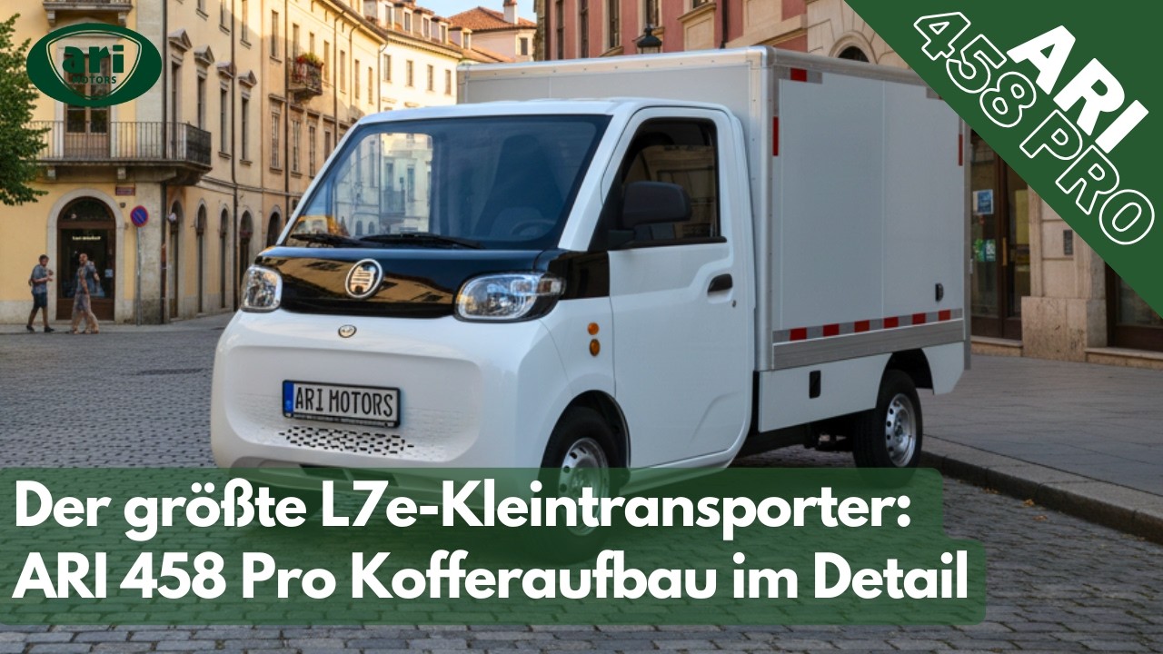 ARI 458 Pro mit Kofferaufbau 🚚⚡ | Ausf&uuml;hrliche Vorstellung des vielseitigen E-Transporter f&uuml;r Profis