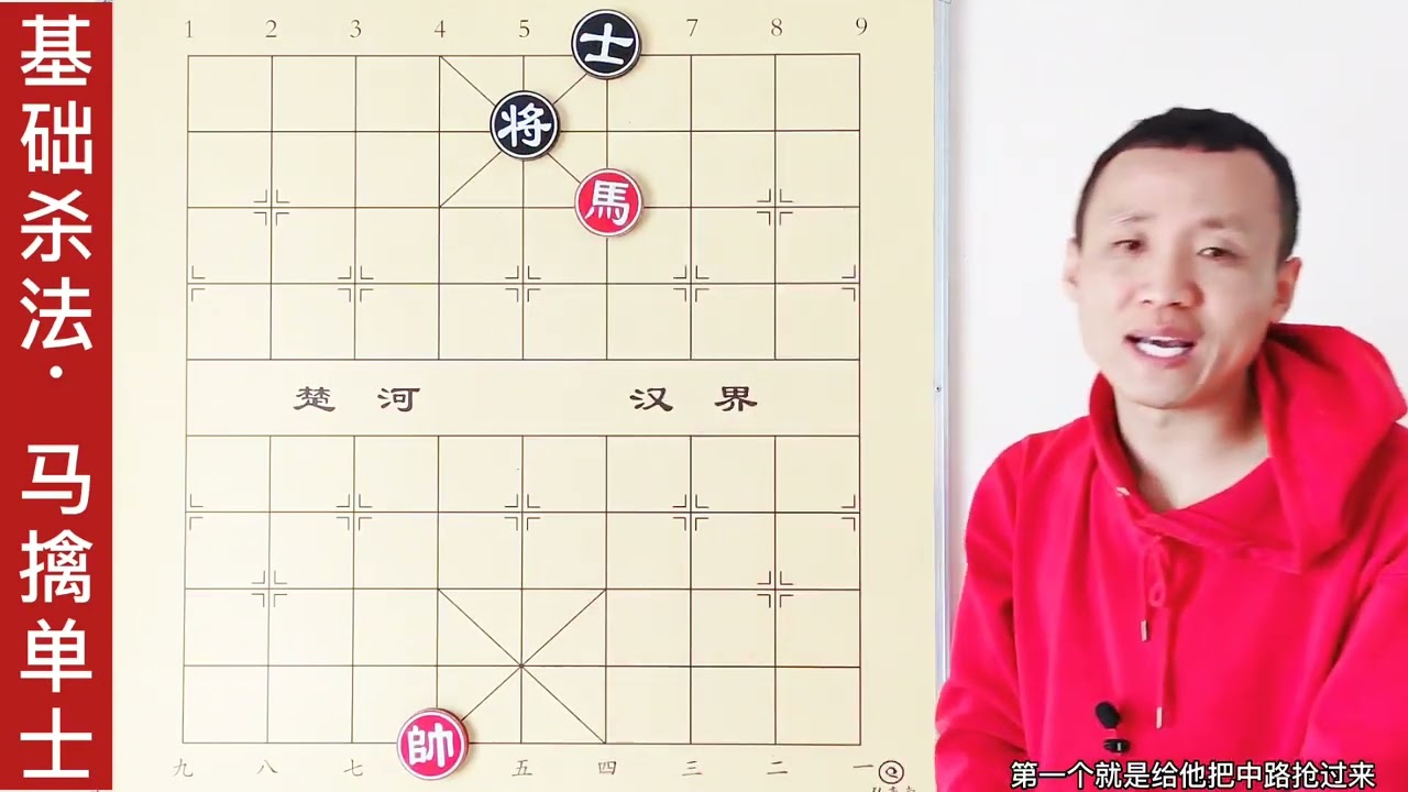 最基础的基础杀法：单马擒士！不用记数字，教你4招 一辈子不忘