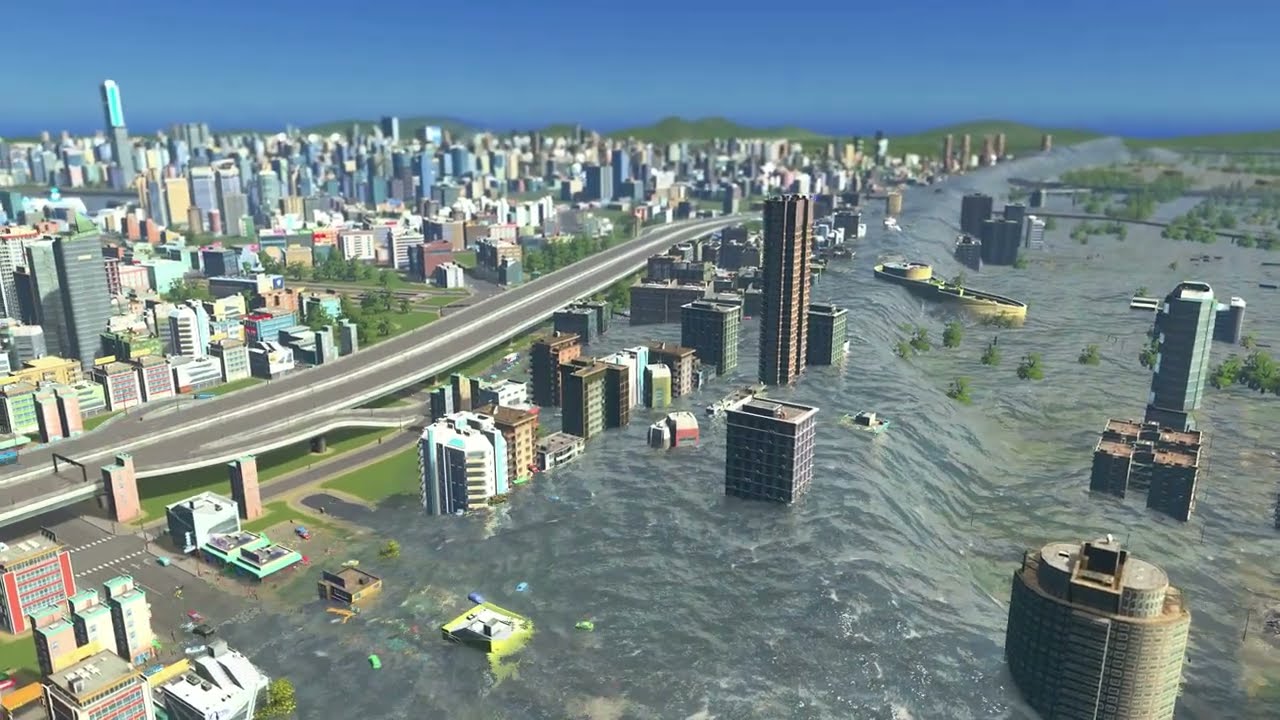 Shanghai Tsunami | Cities Skylines Tsunami #94