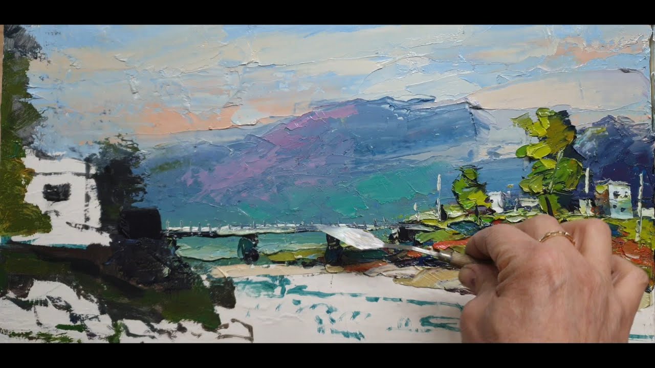 유화물감/나이프풍경그림 강좌 영상