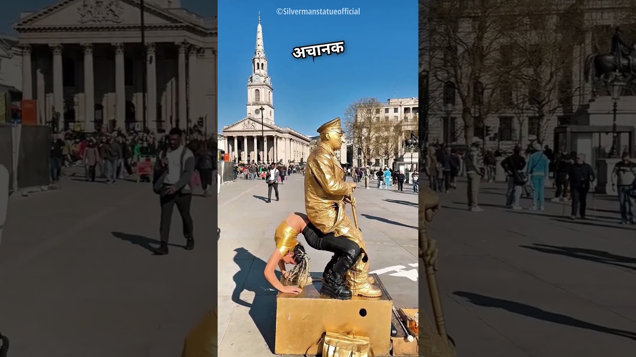 Statue Man Surprised Everyone😂❤️