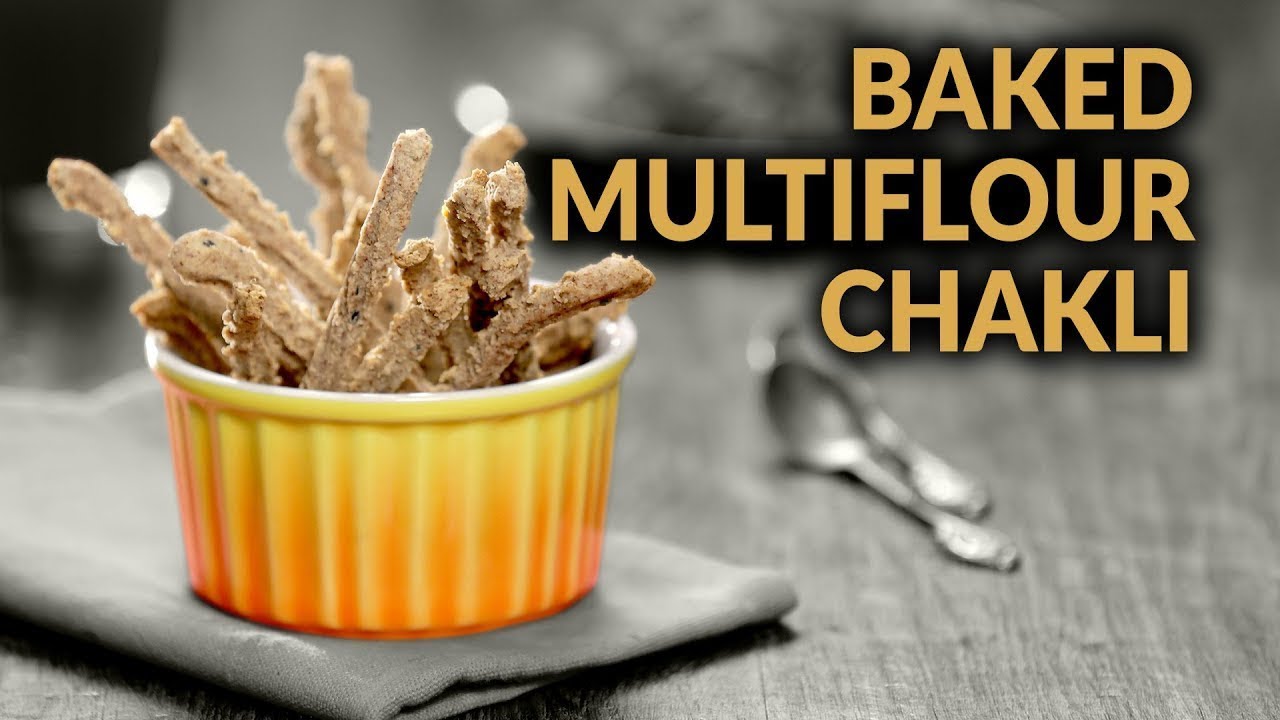 Diwali Recipes - Baked Multiflour Chakli | Baked Chakli Recipe | Baked Multiflour Chakli Sticks