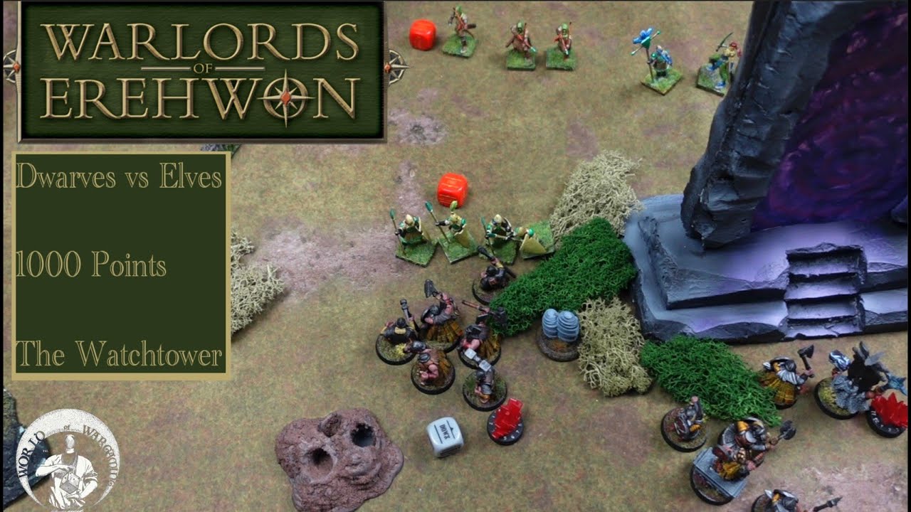 Warlords of Erewhon | Elves vs Dwarves | 1000 Points