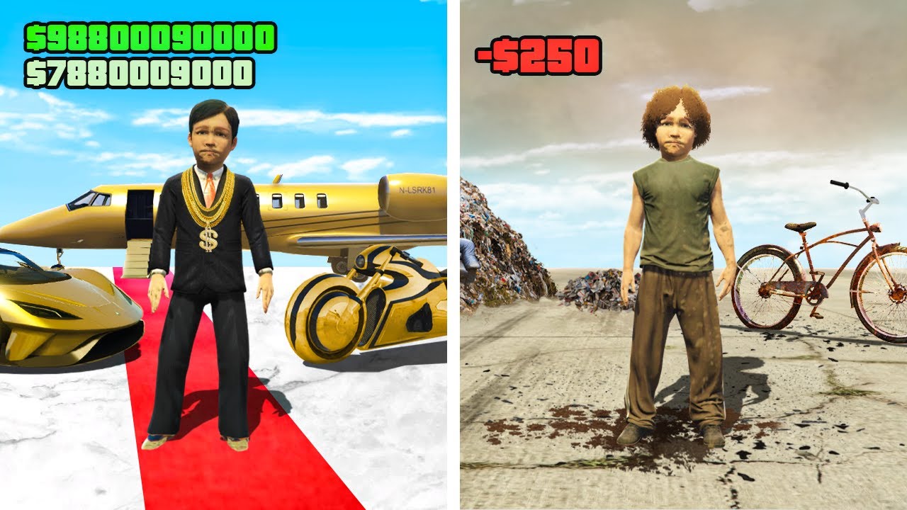 RICH KIDS vs POOR KIDS in GTA 5 RP! (Funny Moments)