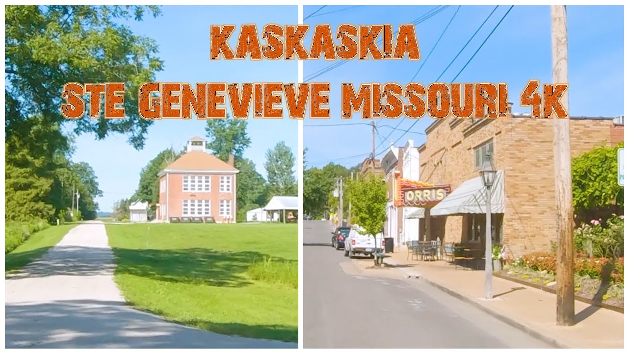 Illinois' 1st State Capital, and Missouri's 1st City: Kaskaskia, IL & Ste. Genevieve, MO 4K.