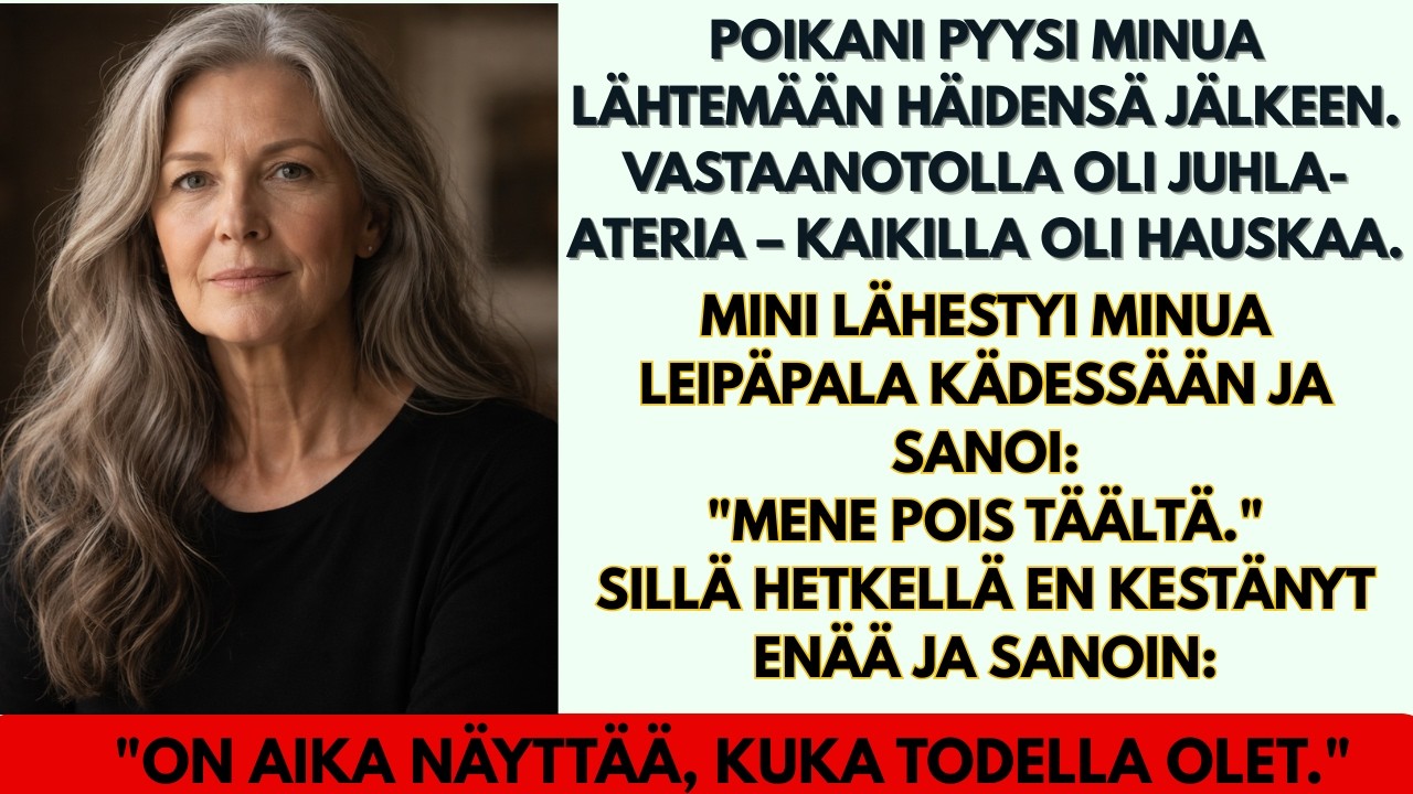 Poikani pyysi minua lähtemään häissään illallisen aikana Pidot olivat kalliit, ne ovat vain...