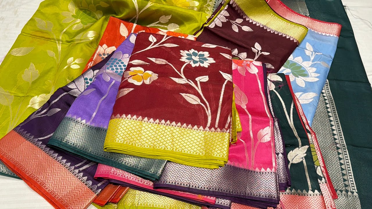 EP-1 Pure Katan Silk, Haleema Creation Pure Kora Organza, Tussur Silk, Kora Katan 