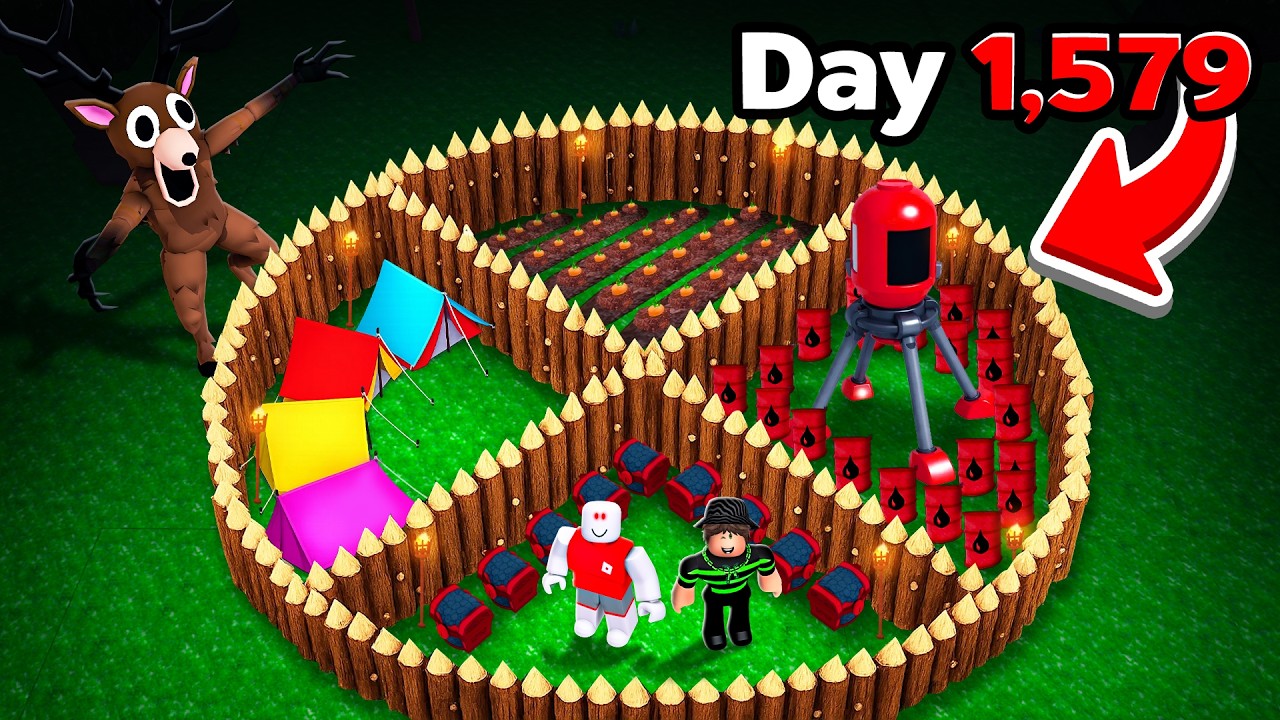 We Built The Most OVERPOWERED AFK Base in 99 Nights in the Forest!